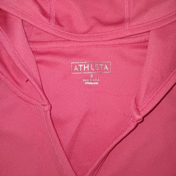 ATHLETA V-NECK CROPPED HOODIE TOP - Picture 5 of 13